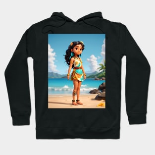 Hawaiian Girl Sticker #3 Hoodie